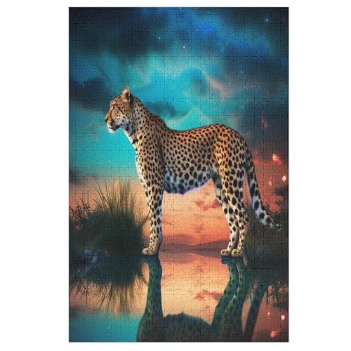 Holzpuzzles 1000 Teile Leopard -Puzzle Für Jungen Und Mädchen, Schwierigkeitsgrad, Lernspiele, Familienspielzeug 78×53cm Holzpuzzles 1000 Teile Leopard -Puzzle Für Jungen Und Mädchen, Schwierigkeitsgrad, Lernspiele, Familienspielzeug 78×53cm von LTTTT