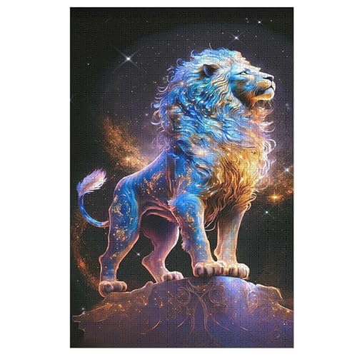 Holzpuzzles 1000 Teile Löwe -Puzzle Für Jungen Und Mädchen, Schwierigkeitsgrad, Lernspiele, Familienspielzeug 78×53cm Holzpuzzles 1000 Teile Löwe -Puzzle Für Jungen Und Mädchen, Schwierigkeitsgrad, Lernspiele, Familienspielzeug 78×53cm von LTTTT