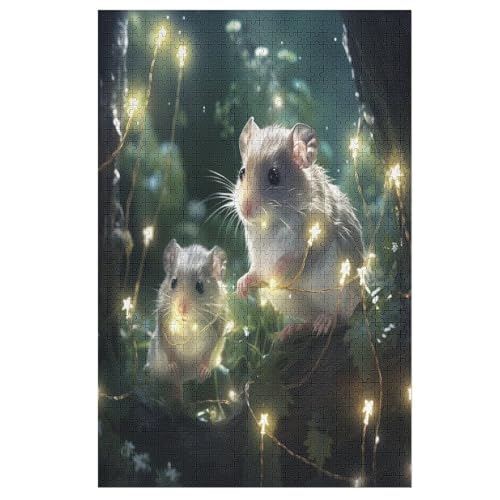 Holzpuzzles 1000 Teile Maus -Puzzle Für Jungen Und Mädchen, Schwierigkeitsgrad, Lernspiele, Familienspielzeug 78×53cm Holzpuzzles 1000 Teile Maus -Puzzle Für Jungen Und Mädchen, Schwierigkeitsgrad, Lernspiele, Familienspielzeug 78×53cm von LTTTT