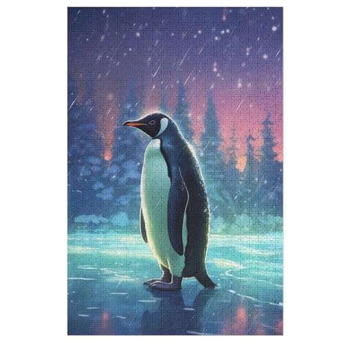 Holzpuzzles 1000 Teile Pinguin -Puzzle Für Jungen Und Mädchen, Schwierigkeitsgrad, Lernspiele, Familienspielzeug 78×53cm Holzpuzzles 1000 Teile Pinguin -Puzzle Für Jungen Und Mädchen, Schwierigkeitsgrad, Lernspiele, Familienspielzeug 78×53cm von LTTTT