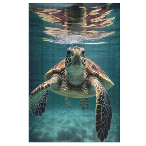 Holzpuzzles 1000 Teile Schildkröte -Puzzle Für Jungen Und Mädchen, Schwierigkeitsgrad, Lernspiele, Familienspielzeug 78×53cm Holzpuzzles 1000 Teile Schildkröte -Puzzle Für Jungen Und Mädchen, Schwierigkeitsgrad, Lernspiele, Familienspielzeug 78×53cm von LTTTT
