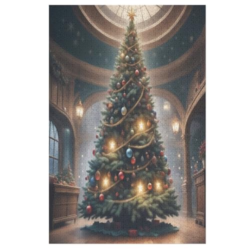 Holzpuzzles 1000 Teile Weihnachtsbaum -Puzzle Für Jungen Und Mädchen, Schwierigkeitsgrad, Lernspiele, Familienspielzeug 78×53cm Holzpuzzles 1000 Teile Weihnachtsbaum -Puzzle Für Jungen Und Mädchen, Schwierigkeitsgrad, Lernspiele, Familienspielzeug 78×53cm von LTTTT