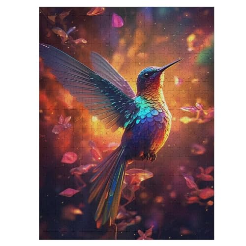 Holzpuzzles 500 Teile HummingVogel Color -Puzzle Für Jungen Und Mädchen, Schwierigkeitsgrad, Lernspiele, Familienspielzeug 55×41cm Holzpuzzles 500 Teile HummingVogel Color -Puzzle Für Jungen Und Mädchen, Schwierigkeitsgrad, Lernspiele, Familienspielzeug 55×41cm von LTTTT