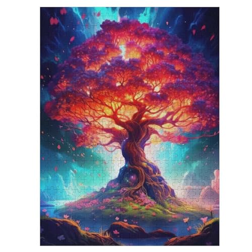 Holzpuzzles 500 Teile Kosmischer Lebensbaum -Puzzle Für Jungen Und Mädchen, Schwierigkeitsgrad, Lernspiele, Familienspielzeug 55×41cm Holzpuzzles 500 Teile Kosmischer Lebensbaum -Puzzle Für Jungen Und Mädchen, Schwierigkeitsgrad, Lernspiele, Familienspielzeug 55×41cm von LTTTT