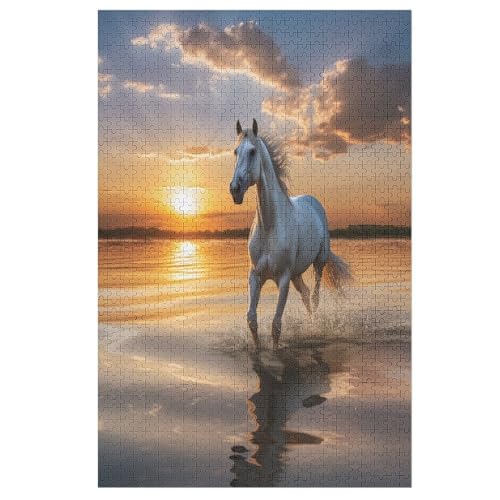 Horse 1000 Teile Puzzles Für Erwachsene, Impossible Puzzle, Geschicklichkeitsspiel Für Die Ganze Familie, Kinder Holzpuzzle 78×53cm Horse 1000 Teile Puzzles Für Erwachsene, Impossible Puzzle, Geschicklichkeitsspiel Für Die Ganze Familie, Kinder Holzpuzzle 78×53cm von LTTTT