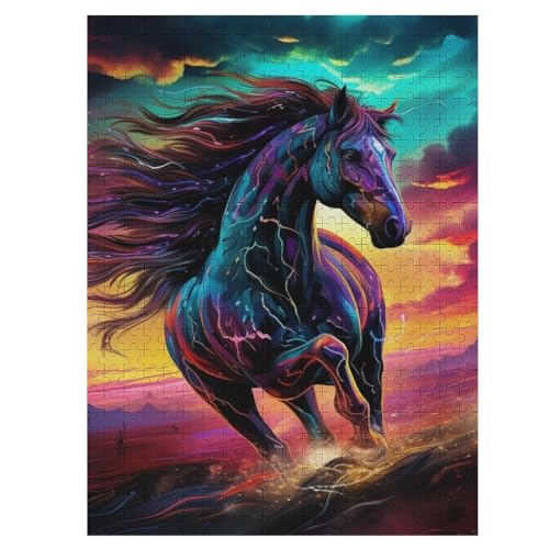 Horse 500 Teile Puzzles Für Erwachsene,Holzpuzzle - Verringerter Druck Schwieriges Unmögliche Puzzle Für Erwachsene 12+ Kinder 55×41cm Horse 500 Teile Puzzles Für Erwachsene,Holzpuzzle - Verringerter Druck Schwieriges Unmögliche Puzzle Für Erwachsene 12+ Kinder 55×41cm von LTTTT