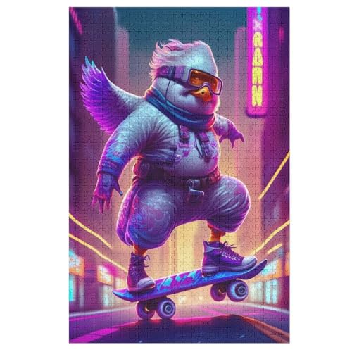 Huhn Holzpuzzle Für Erwachsene Teenager Stress Abbauen Familien-Puzzlespiel Poster 1000-teiliges Puzzle Kinder Lernspiel 78×53cm Huhn Holzpuzzle Für Erwachsene Teenager Stress Abbauen Familien-Puzzlespiel Poster 1000-teiliges Puzzle Kinder Lernspiel 78×53cm von LTTTT