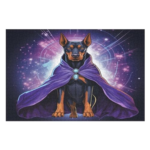 Hund Puzzles 1000 Teile Erwachsener Kniffel Spaß Für Die Ganze Familie, Holzpuzzle Kinder Erwachsene, Impossible Puzzle Schwer （75×50cm） von LTTTT