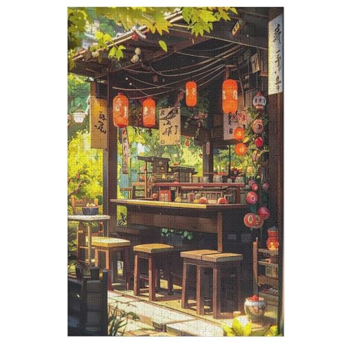 Japan Style 1000 Teile Puzzles Für Erwachsene Holzpuzzle Familienpuzzlespiel Stressabbau-Puzzle Für Erwachsene Kinder Ab 12 Jahren 78×53cm von LTTTT
