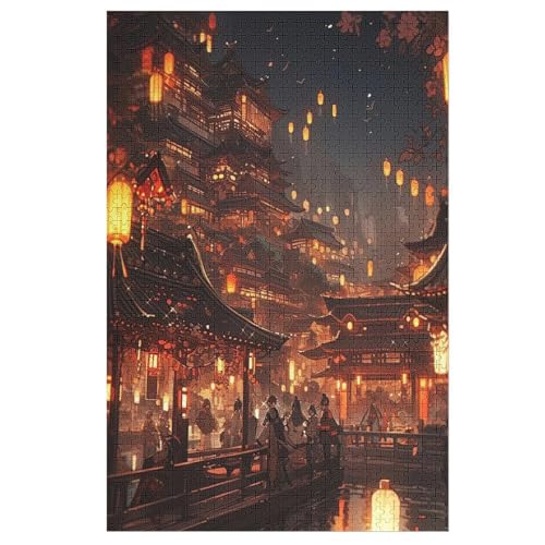 Japan Style 1000 Teile Puzzles Für Erwachsene Holzpuzzle Familienpuzzlespiel Stressabbau-Puzzle Für Erwachsene Kinder Ab 12 Jahren 78×53cm Japan Style 1000 Teile Puzzles Für Erwachsene Holzpuzzle Familienpuzzlespiel Stressabbau-Puzzle Für Erwachsene Kinder Ab 12 Jahren 78×53cm von LTTTT