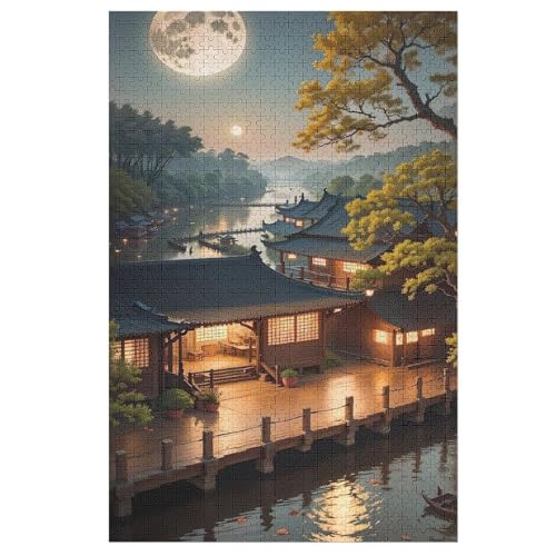 Japan Style Puzzle 1000 Teile, Holzpuzzle Für Erwachsene Kinder, Impossible Puzzles, Geschicklichkeitsspiel Für Die Ganze Familie 78×53cm Japan Style Puzzle 1000 Teile, Holzpuzzle Für Erwachsene Kinder, Impossible Puzzles, Geschicklichkeitsspiel Für Die Ganze Familie 78×53cm von LTTTT