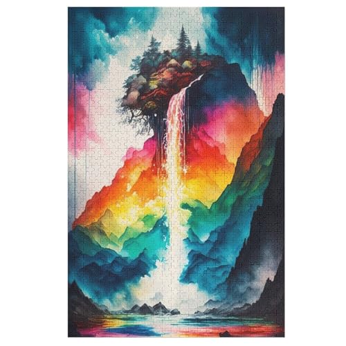 Japanese Landscape Puzzle 1000 Teile, Holzpuzzle Herausforderndes Geschicklichkeitsspiel, Kinder Erwachsenenpuzzle Ab 12 Jahren 78×53cm von LTTTT