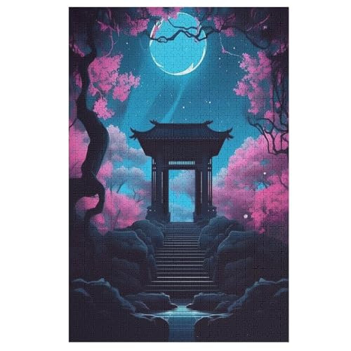 Japanisches Tor Nacht 1000 Teile Puzzles Für Erwachsene Holzpuzzle Familienpuzzlespiel Stressabbau-Puzzle Für Kinder Ab 12 Jahren 78×53cm Japanisches Tor Nacht 1000 Teile Puzzles Für Erwachsene Holzpuzzle Familienpuzzlespiel Stressabbau-Puzzle Für Kinder Ab 12 Jahren 78×53cm von LTTTT