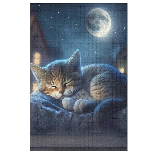 Katze -Puzzle, 1000 Teile,Holzpuzzle Für Erwachsene Kinder, Lustiges Spielzeug, Denkspiel, Bildungsspiel, 78×53cm Katze -Puzzle, 1000 Teile,Holzpuzzle Für Erwachsene Kinder, Lustiges Spielzeug, Denkspiel, Bildungsspiel, 78×53cm von LTTTT