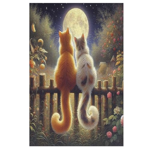 Katze Puzzle 1000 Teile, Holzpuzzle Herausforderndes Geschicklichkeitsspiel Für Die Ganze Familie, Kinder Erwachsenenpuzzle Ab 12 Jahren 78×53cm Katze Puzzle 1000 Teile, Holzpuzzle Herausforderndes Geschicklichkeitsspiel Für Die Ganze Familie, Kinder Erwachsenenpuzzle Ab 12 Jahren 78×53cm von LTTTT