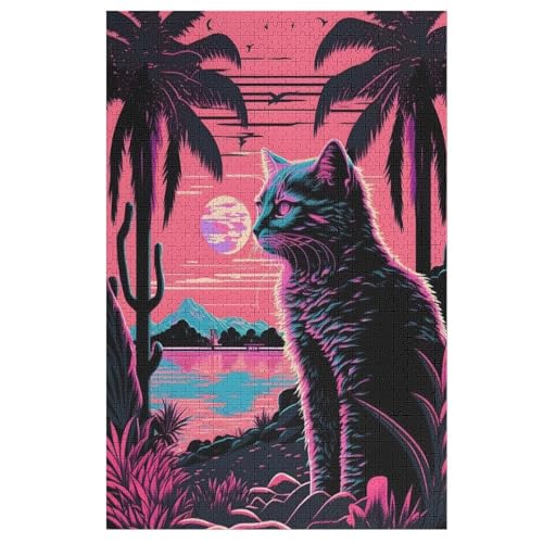Katze-Puzzlespiel Aus Holz, 1000 Puzzleteile, Puzzle Für Teenager Und Erwachsene, Kreatives Spielzeug, Puzzles, 78×53cm Katze-Puzzlespiel Aus Holz, 1000 Puzzleteile, Puzzle Für Teenager Und Erwachsene, Kreatives Spielzeug, Puzzles, 78×53cm von LTTTT