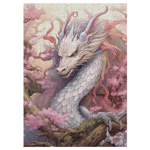 Kirsch-Japanischer Drache 300 Teile Holzpuzzle,einzigartiges Puzzle, Geschenk Für Erwachsene,Familienspiel,Herausforderungsaktivität,42×30cm Kirsch-Japanischer Drache 300 Teile Holzpuzzle,einzigartiges Puzzle, Geschenk Für Erwachsene,Familienspiel,Herausforderungsaktivität,42×30cm von LTTTT