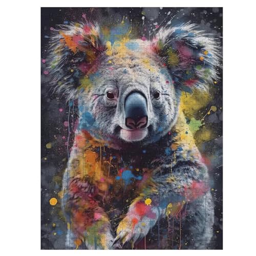 Koala Holzpuzzle 500 Teile Klassische Puzzles Erwachsene Kinder Puzzle DIY Kit Holzspielzeug Einzigartiges Geschenk 55×41cm Koala Holzpuzzle 500 Teile Klassische Puzzles Erwachsene Kinder Puzzle DIY Kit Holzspielzeug Einzigartiges Geschenk 55×41cm von LTTTT
