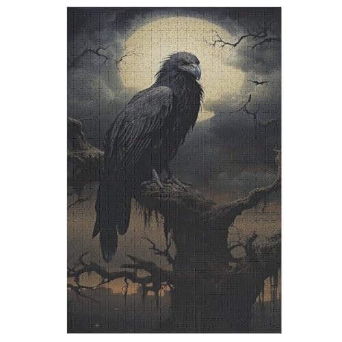 Krähe Puzzle Für Erwachsene,1000-teiliges Puzzles, Für Kinder,Holzpuzzle,Lernspielzeug, 78×53cm Krähe Puzzle Für Erwachsene,1000-teiliges Puzzles, Für Kinder,Holzpuzzle,Lernspielzeug, 78×53cm von LTTTT