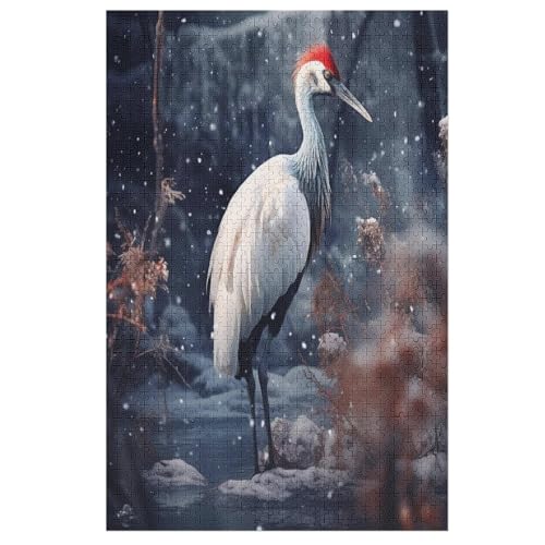 Kran Puzzle 1000 Teile, Holzpuzzle Herausforderndes Geschicklichkeitsspiel Für Die Ganze Familie, Kinder Erwachsenenpuzzle Ab 12 Jahren 78×53cm von LTTTT