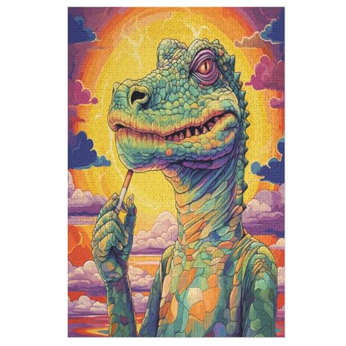 Krokodil Puzzles 1000 Teile Erwachsener Kniffel Spaß Für Die Ganze Familie, Holzpuzzle Kinder Erwachsene, Impossible Puzzle Schwer 78×53cm Krokodil Puzzles 1000 Teile Erwachsener Kniffel Spaß Für Die Ganze Familie, Holzpuzzle Kinder Erwachsene, Impossible Puzzle Schwer 78×53cm von LTTTT