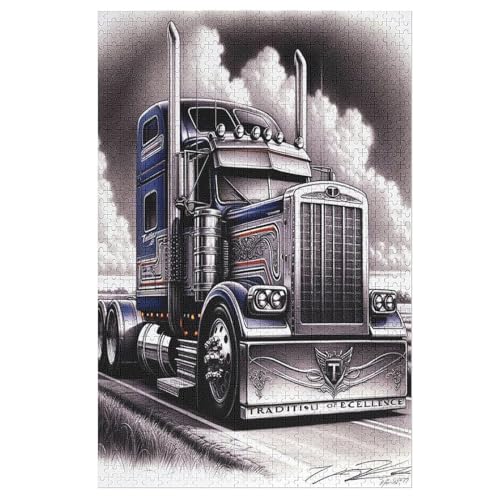 LKW Holzpuzzle Für Erwachsene Teenager Stress Abbauen Familien-Puzzlespiel Poster 1000-teiliges Puzzle Kinder Lernspiel 78×53cm LKW Holzpuzzle Für Erwachsene Teenager Stress Abbauen Familien-Puzzlespiel Poster 1000-teiliges Puzzle Kinder Lernspiel 78×53cm von LTTTT