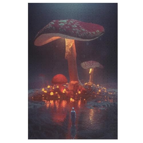 Landschaft Holzpuzzle 1000 Teile, Knobelspiele Für Erwachsene, Teenager, Puzzles Unmögliche - Kinder Puzzle Zimmer Deko 78×53cm von LTTTT