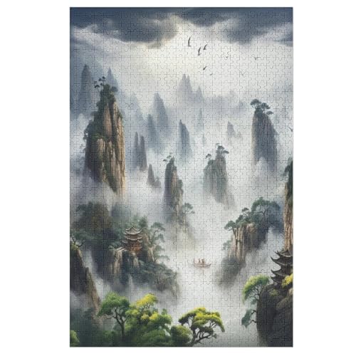 Landschaft-Puzzlespiel Aus Holz, 1000 Puzzleteile, Puzzle Für Teenager Und Erwachsene, Kreatives Spielzeug, Puzzles, 78×53cm Landschaft-Puzzlespiel Aus Holz, 1000 Puzzleteile, Puzzle Für Teenager Und Erwachsene, Kreatives Spielzeug, Puzzles, 78×53cm von LTTTT