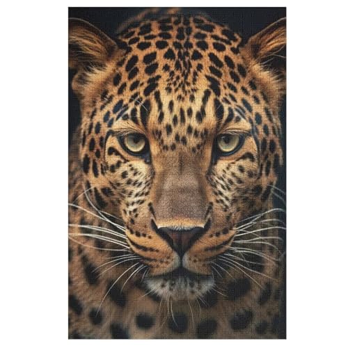 Leopard Holzpuzzle 1000 Teile, Knobelspiele Für Erwachsene, Teenager, Puzzles Unmögliche - Kinder Puzzle Zimmer Deko 78×53cm Leopard Holzpuzzle 1000 Teile, Knobelspiele Für Erwachsene, Teenager, Puzzles Unmögliche - Kinder Puzzle Zimmer Deko 78×53cm von LTTTT