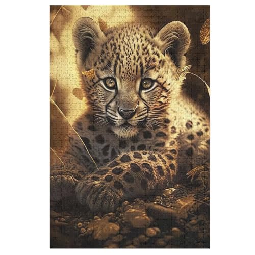 Leopard-Puzzlespiel Aus Holz, 1000 Puzzleteile, Puzzle Für Teenager Und Erwachsene, Kreatives Spielzeug, Puzzles, 78×53cm Leopard-Puzzlespiel Aus Holz, 1000 Puzzleteile, Puzzle Für Teenager Und Erwachsene, Kreatives Spielzeug, Puzzles, 78×53cm von LTTTT