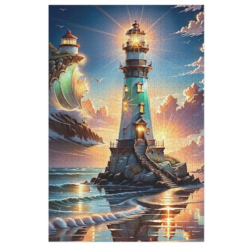 Leuchtturm 1000 Teile Premium-Puzzles Für Erwachsene Kinder- Holzpuzzles Spaß Und Lernspiele - Perfekte Puzzle-Geschenke 78×53cm Leuchtturm 1000 Teile Premium-Puzzles Für Erwachsene Kinder- Holzpuzzles Spaß Und Lernspiele - Perfekte Puzzle-Geschenke 78×53cm von LTTTT