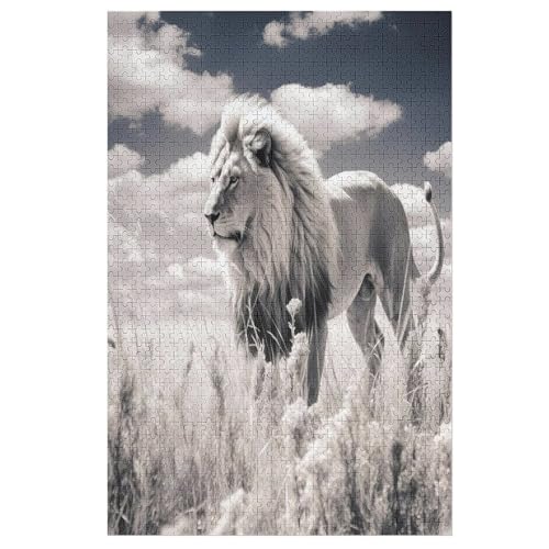 Löwe 1000 Teile Puzzles Für Erwachsene, Impossible Puzzle, Geschicklichkeitsspiel Für Die Ganze Familie, Kinder Holzpuzzle 78×53cm Löwe 1000 Teile Puzzles Für Erwachsene, Impossible Puzzle, Geschicklichkeitsspiel Für Die Ganze Familie, Kinder Holzpuzzle 78×53cm von LTTTT