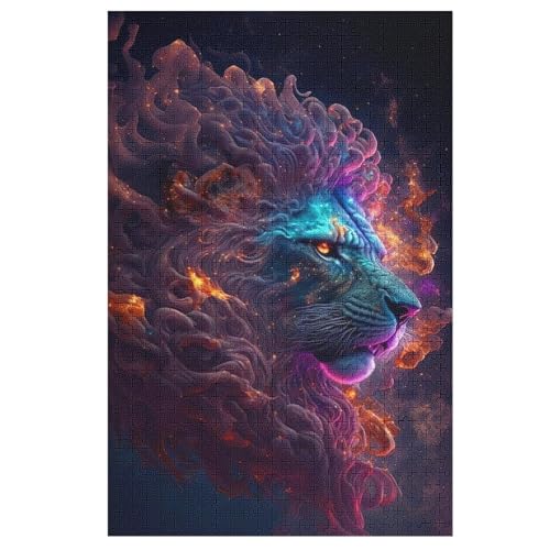 Löwe -Puzzle, 1000 Teile,Holzpuzzle Für Erwachsene Kinder, Lustiges Spielzeug, Denkspiel, Bildungsspiel, 78×53cm Löwe -Puzzle, 1000 Teile,Holzpuzzle Für Erwachsene Kinder, Lustiges Spielzeug, Denkspiel, Bildungsspiel, 78×53cm von LTTTT