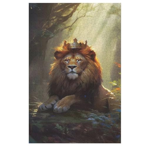 Löwe Puzzle 1000 Teile, Holzpuzzle Herausforderndes Geschicklichkeitsspiel Für Die Ganze Familie, Kinder Erwachsenenpuzzle Ab 12 Jahren 78×53cm Löwe Puzzle 1000 Teile, Holzpuzzle Herausforderndes Geschicklichkeitsspiel Für Die Ganze Familie, Kinder Erwachsenenpuzzle Ab 12 Jahren 78×53cm von LTTTT