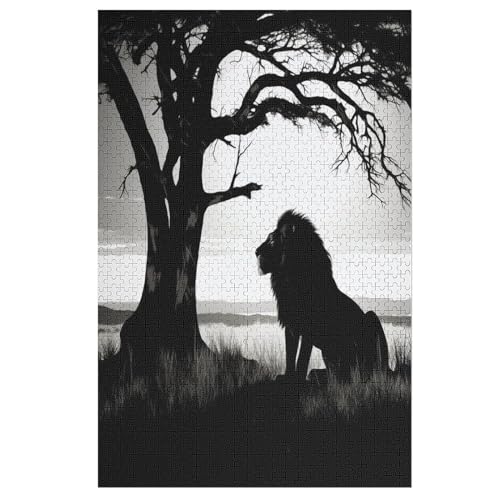 Löwe-Puzzlespiel Aus Holz, 1000 Puzzleteile, Puzzle Für Teenager Und Erwachsene, Kreatives Spielzeug, Puzzles, 78×53cm Löwe-Puzzlespiel Aus Holz, 1000 Puzzleteile, Puzzle Für Teenager Und Erwachsene, Kreatives Spielzeug, Puzzles, 78×53cm von LTTTT