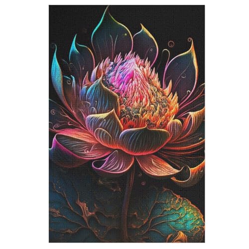 Lotus 1000 Teile Premium-Puzzles Für Erwachsene Kinder- Holzpuzzles Spaß Und Lernspiele - Perfekte Puzzle-Geschenke 78×53cm von LTTTT