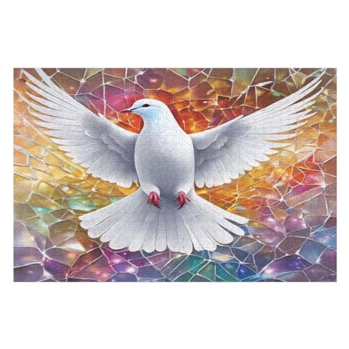 Möwe Puzzles 1000 Teile Erwachsener Kniffel Spaß Für Die Ganze Familie, Holzpuzzle Kinder Erwachsene, Impossible Puzzle Schwer （75×50cm） von LTTTT