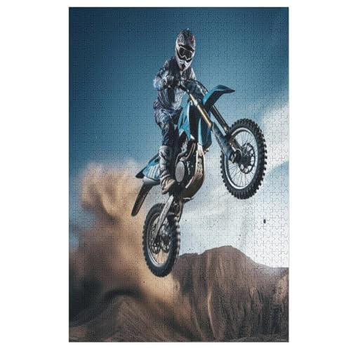Motocross-Puzzlespiel Aus Holz, 1000 Puzzleteile, Kreatives Puzzle Für Teenager Und Erwachsene, Kreatives Spielzeug, Puzzles, 78×53cm Motocross-Puzzlespiel Aus Holz, 1000 Puzzleteile, Kreatives Puzzle Für Teenager Und Erwachsene, Kreatives Spielzeug, Puzzles, 78×53cm von LTTTT