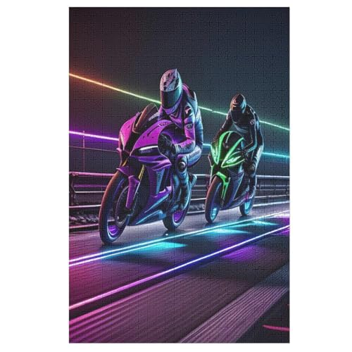 Motorrad 1000 Teile Puzzles, Wood Craft, Hochwertiges Modernes Puzzle, DIY, Für Erwachsene Und Kinder Ab 12 Jahren, 78×53cm Motorrad 1000 Teile Puzzles, Wood Craft, Hochwertiges Modernes Puzzle, DIY, Für Erwachsene Und Kinder Ab 12 Jahren, 78×53cm von LTTTT