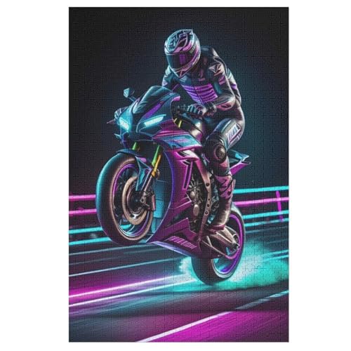 Motorrad Racing Puzzles 1000 Teile Erwachsener Kniffel Spaß Für Die Ganze Familie, Holzpuzzle Kinder Erwachsene, Impossible Puzzle Schwer 78×53cm Motorrad Racing Puzzles 1000 Teile Erwachsener Kniffel Spaß Für Die Ganze Familie, Holzpuzzle Kinder Erwachsene, Impossible Puzzle Schwer 78×53cm von LTTTT