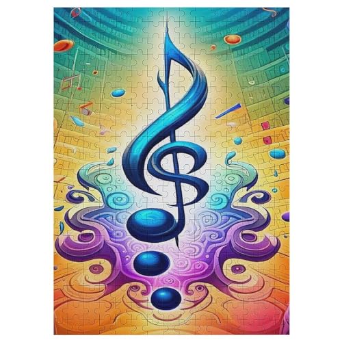 Musiknote Puzzle, Puzzles Für Erwachsene Kinder, 300 Teile Holzpuzzle, Für Jugendliche & Erwachsene Herausforderungsspielzeug 42×30cm Musiknote Puzzle, Puzzles Für Erwachsene Kinder, 300 Teile Holzpuzzle, Für Jugendliche & Erwachsene Herausforderungsspielzeug 42×30cm von LTTTT