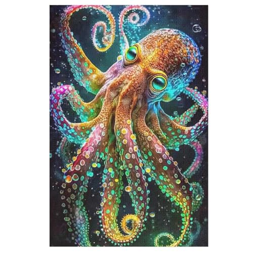 Oktopus 1000 Teile Puzzles Für Erwachsene, Impossible Puzzle, Geschicklichkeitsspiel Für Die Ganze Familie, Kinder Holzpuzzle 78×53cm Oktopus 1000 Teile Puzzles Für Erwachsene, Impossible Puzzle, Geschicklichkeitsspiel Für Die Ganze Familie, Kinder Holzpuzzle 78×53cm von LTTTT