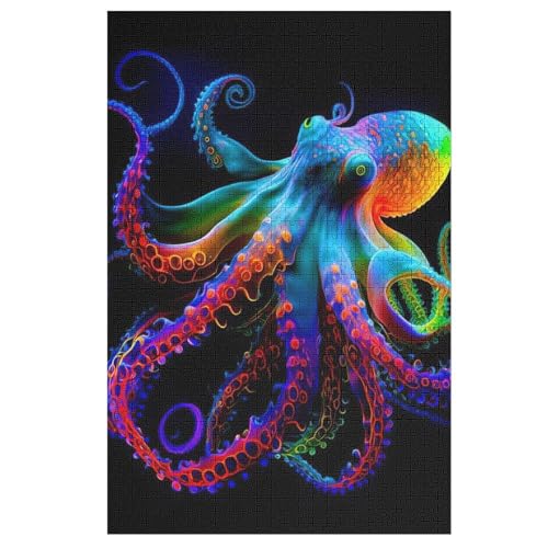 Oktopus Holzpuzzle 1000 Teile Klassische Puzzles Erwachsene Kinder Puzzle DIY Kit Holzspielzeug Einzigartiges Geschenk 78×53cm Oktopus Holzpuzzle 1000 Teile Klassische Puzzles Erwachsene Kinder Puzzle DIY Kit Holzspielzeug Einzigartiges Geschenk 78×53cm von LTTTT