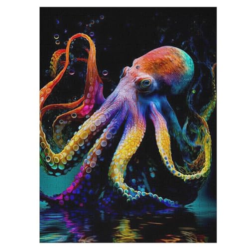 Oktopus-Puzzlespiel Aus Holz, 500 Puzzleteile, Kreatives Puzzle Für Teenager Und Erwachsene, Kreatives Spielzeug, Puzzles, 55×41cm Oktopus-Puzzlespiel Aus Holz, 500 Puzzleteile, Kreatives Puzzle Für Teenager Und Erwachsene, Kreatives Spielzeug, Puzzles, 55×41cm von LTTTT