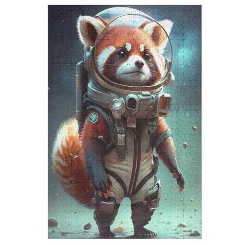 Panda Holzpuzzle - 1000 Teiliges Jigsaw Knobelspiel - Puzzle Für Erwachsene & Kinder - Outdoor & Reisespielzeug 78×53cm von LTTTT