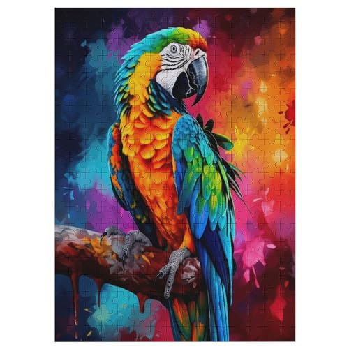 Papagei 300 Teile Puzzles Für Erwachsene,Holzpuzzle - Verringerter Druck Schwieriges Unmögliche Puzzle Für Erwachsene 12+ Kinder 42×30cm von LTTTT