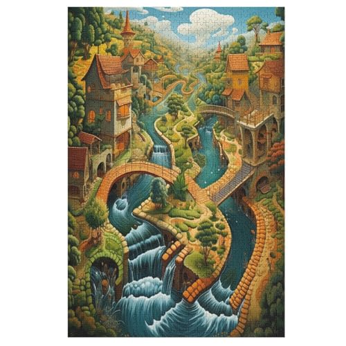 Paradies Puzzle 1000 Teile, Holzpuzzle Herausforderndes Geschicklichkeitsspiel Für Die Ganze Familie, Kinder Erwachsenenpuzzle Ab 12 Jahren 78×53cm Paradies Puzzle 1000 Teile, Holzpuzzle Herausforderndes Geschicklichkeitsspiel Für Die Ganze Familie, Kinder Erwachsenenpuzzle Ab 12 Jahren 78×53cm von LTTTT