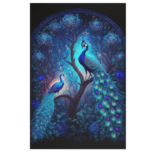 Pfau Puzzle 1000 Teile, Holzpuzzle Für Erwachsene Kinder, Impossible Puzzles, Geschicklichkeitsspiel Für Die Ganze Familie 78×53cm Pfau Puzzle 1000 Teile, Holzpuzzle Für Erwachsene Kinder, Impossible Puzzles, Geschicklichkeitsspiel Für Die Ganze Familie 78×53cm von LTTTT