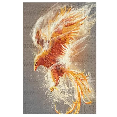 Phönix 1000 Teile Puzzles Für Erwachsene, Impossible Puzzle, Geschicklichkeitsspiel Für Die Ganze Familie, Kinder Holzpuzzle 78×53cm von LTTTT