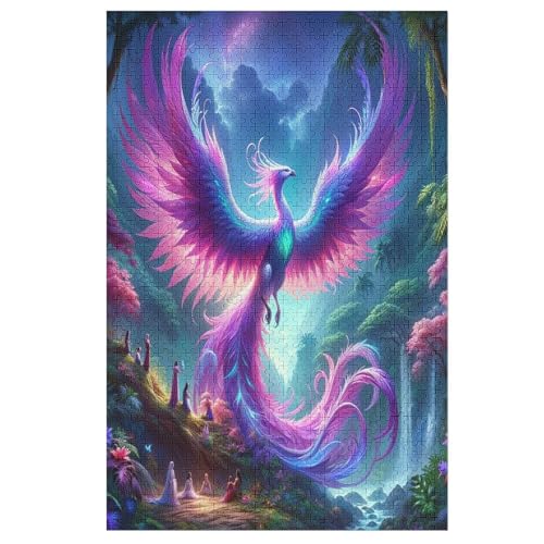 Phönix Puzzle 1000 Teile, Holzpuzzle Herausforderndes Geschicklichkeitsspiel Für Die Ganze Familie, Kinder Erwachsenenpuzzle Ab 12 Jahren 78×53cm Phönix Puzzle 1000 Teile, Holzpuzzle Herausforderndes Geschicklichkeitsspiel Für Die Ganze Familie, Kinder Erwachsenenpuzzle Ab 12 Jahren 78×53cm von LTTTT